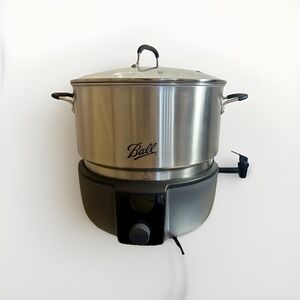 Ball EasyCanner Electric Water Bath Canner, 21-Quart Capacity Stainless Steel